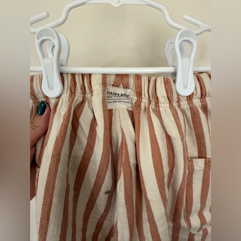Zara HTF Striped Brown/Cream Pants (#1) 3-4 Years *VERY PLAY* - Picture 13 of 14